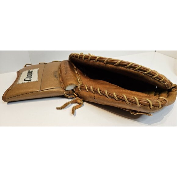 VINTAGE COOPER GM12 HOCKEY LEATHER GOALIE GLOVE W GM6 JR BLOCKER FULL RIGHT - Picture 6 of 16